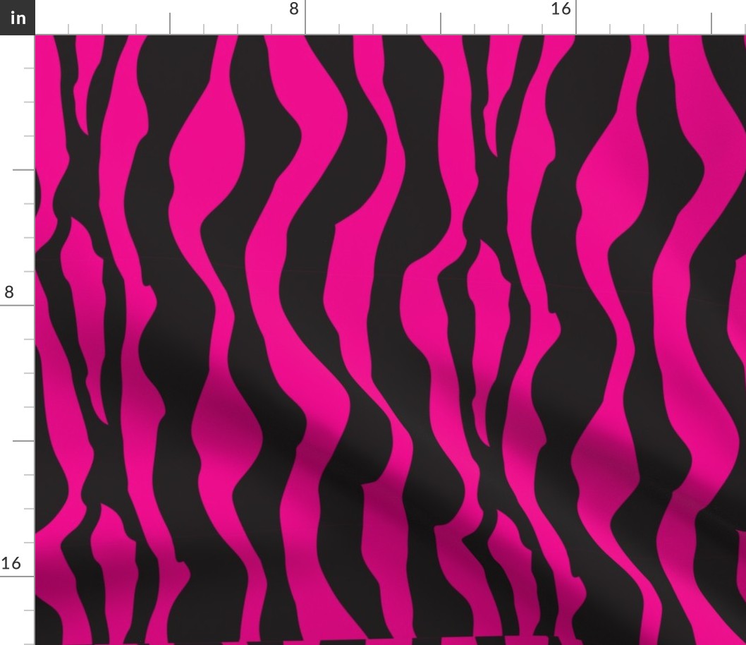 Pink and Black Zebra Pattern