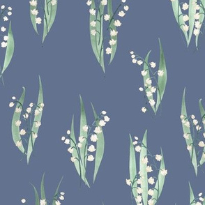 Lily of the Valley Watercolor pattern