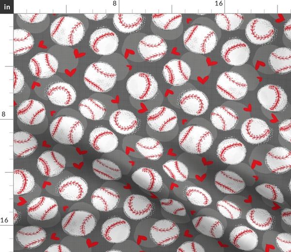 Baseball Lovers Unite Medium Scale Spoonflower