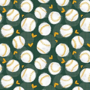 Baseball Lovers Unite! Green and Gold Small Scale