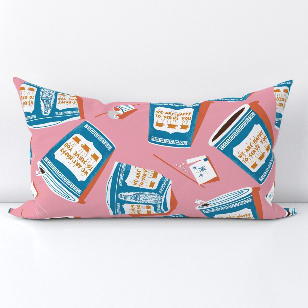 NYC Coffee Cup Housse de coussin lombaire | Spoonflower