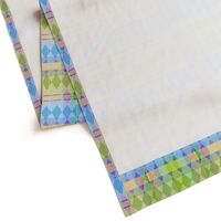 Argyle & Tartan #3 - pastel green, blue, purple