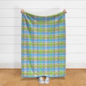 Argyle & Tartan #3 - pastel green, blue, purple