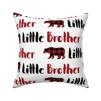 buffalo plaid bear little brother