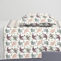 floral patchwork elephant 3 inch wide