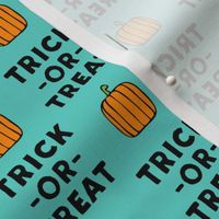 (small scale) trick or treat - stack teal - halloween - LAD19BS