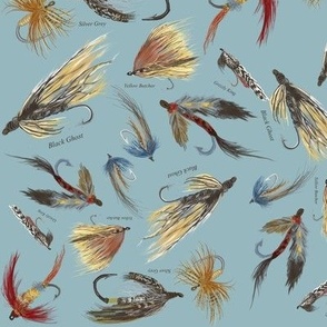 Fishing Lure Fabric, Wallpaper and Home Decor