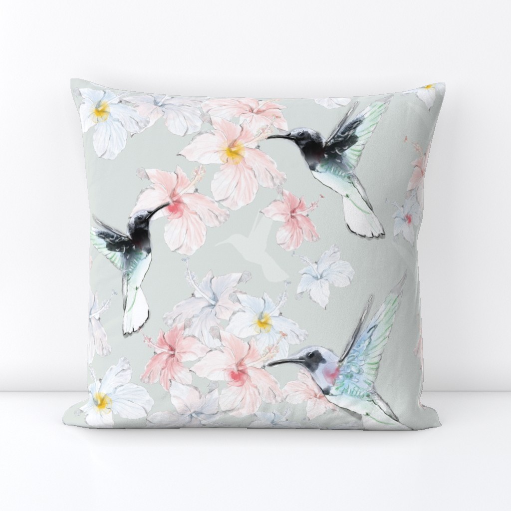 Humming bird Spring Pattern - Beija Flor