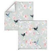 Humming bird Spring Pattern - Beija Flor