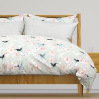 Humming bird Spring Pattern - Beija Flor