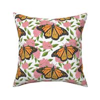 monarch and milkweed 8x8