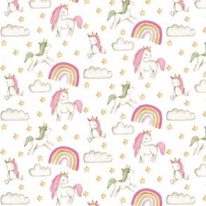 Pink Unicorn Rainbow