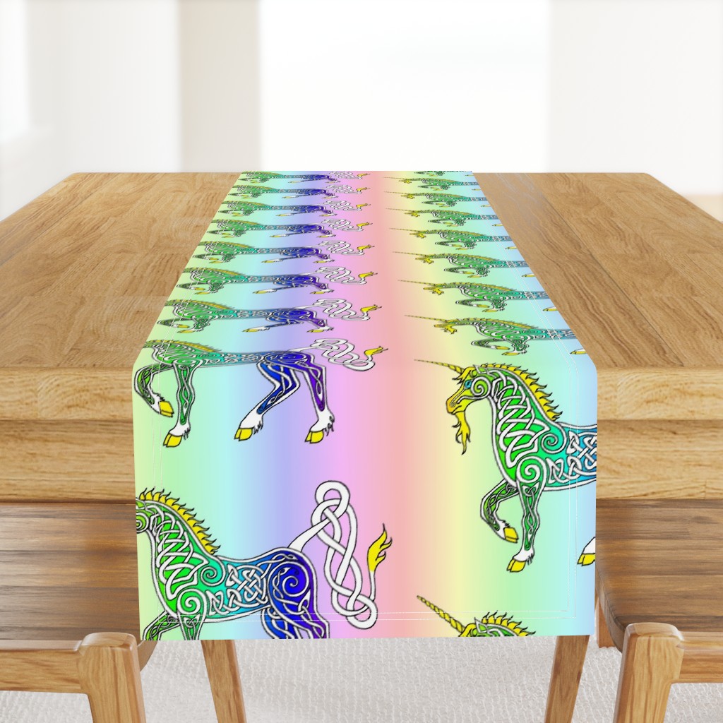 Rainbow Celtic Unicorn 