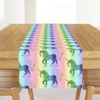 Rainbow Celtic Unicorn small