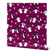 Penguins Puttin' On The Ritz (Wine Red)