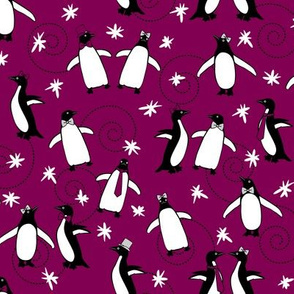 Penguins Puttin' On The Ritz (Wine Red)