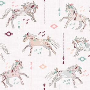 War horses(light pink)