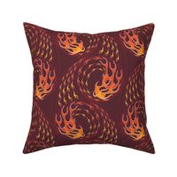 ★ HOT ROD FLAMES ★ Red, Orange, Yellow, Burgundy - Large Scale / Collection : On fire -Burning Prints