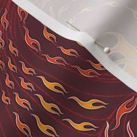 ★ HOT ROD FLAMES ★ Red, Orange, Yellow, Burgundy - Large Scale / Collection : On fire -Burning Prints