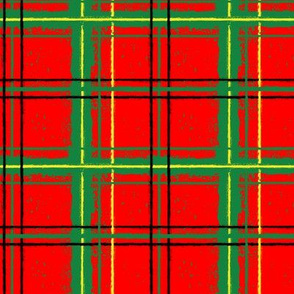 christmas grunge plaid