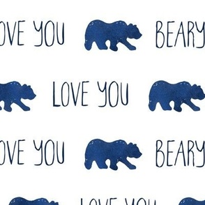 Love You Beary Much - Navy