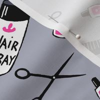 Salon / Grey & Pink  