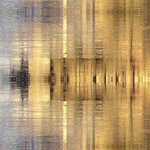 Golden River Totem Water Reflections HORIZ Debra Cortese Designs
