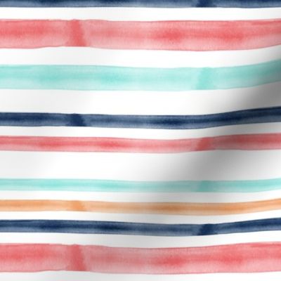 spring watercolor stripes - LAD19