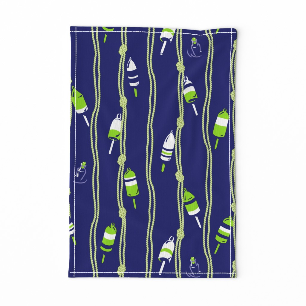 Oh Buoy!  |  Blue  •  Lime Green • White