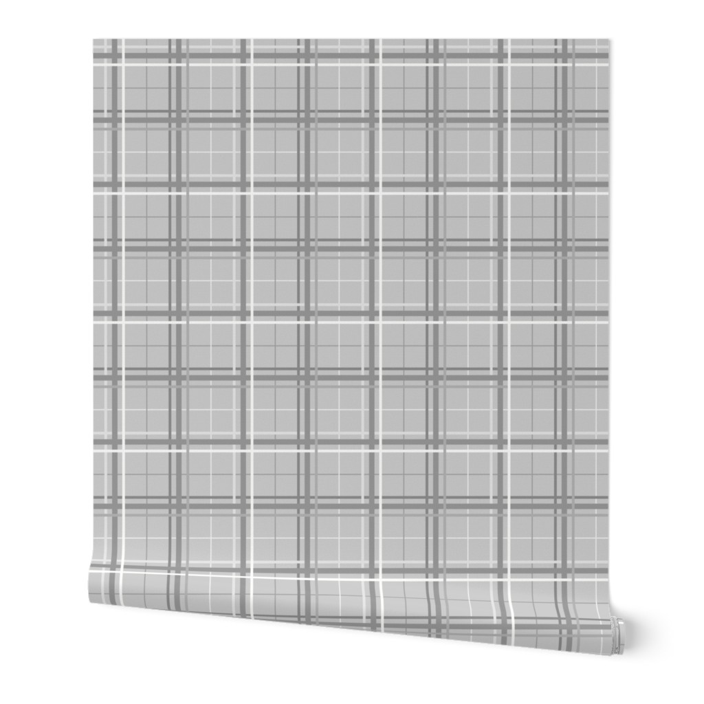 Summer Plaid: Pure Gray Plaid