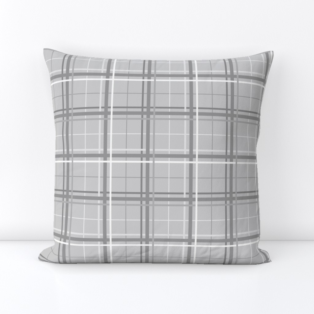 Summer Plaid: Pure Gray Plaid