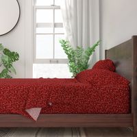 Babys Breath Toss: Candy Apple Red & Black Small Floral