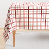 Summer Plaid: Red & Cream Plaid