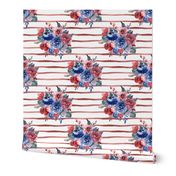 Freedom Florals // Red Stripes