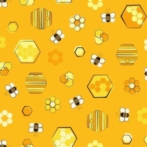 Honey Bees Life Yellow