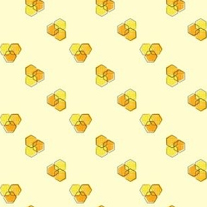 Hex shapes Yellow