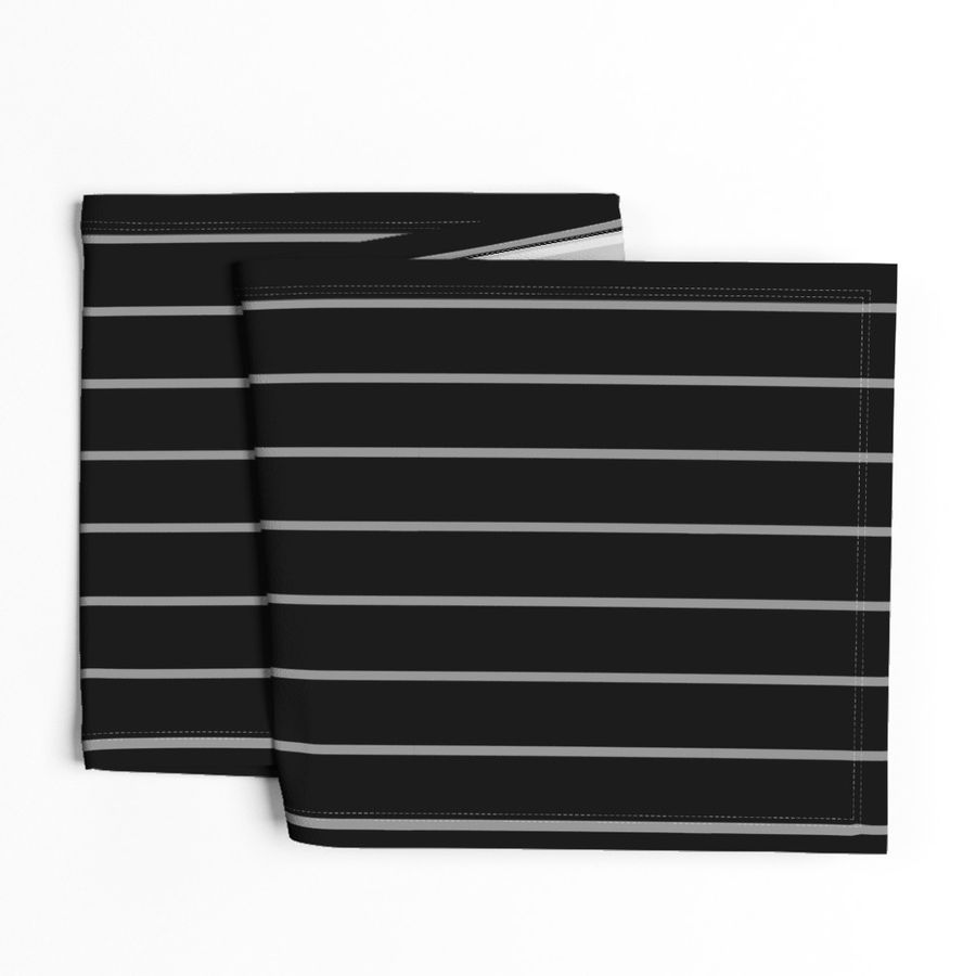 JP2 - Large - Pinstripes in Black and Grey