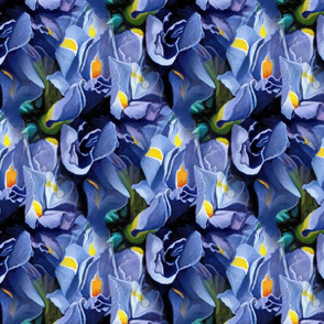 Irises Tiled