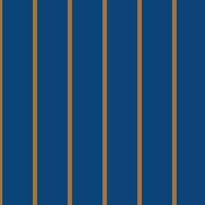JP15 - Pinstripes in Gold on Navy Blue