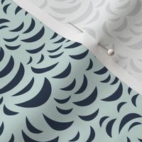 Hippo Hive // Ocean Waves // Seaglass & Navy // Décor // Interior Design Pattern//Small Scale