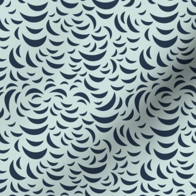 Hippo Hive // Ocean Waves // Seaglass & Navy // Décor // Interior Design Pattern//Small Scale