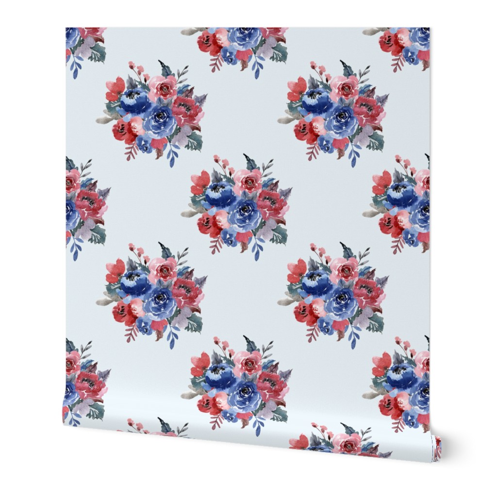 Freedom Florals // Polar Blue