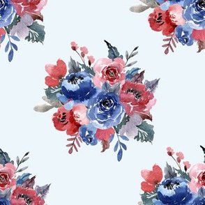 Freedom Florals // Polar Blue