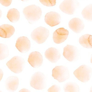 Tender coral watercolor dots || stains for nursery