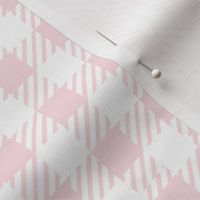 24" Pink and white hand drawn nordic summer stripes fabric,pink and white fabric