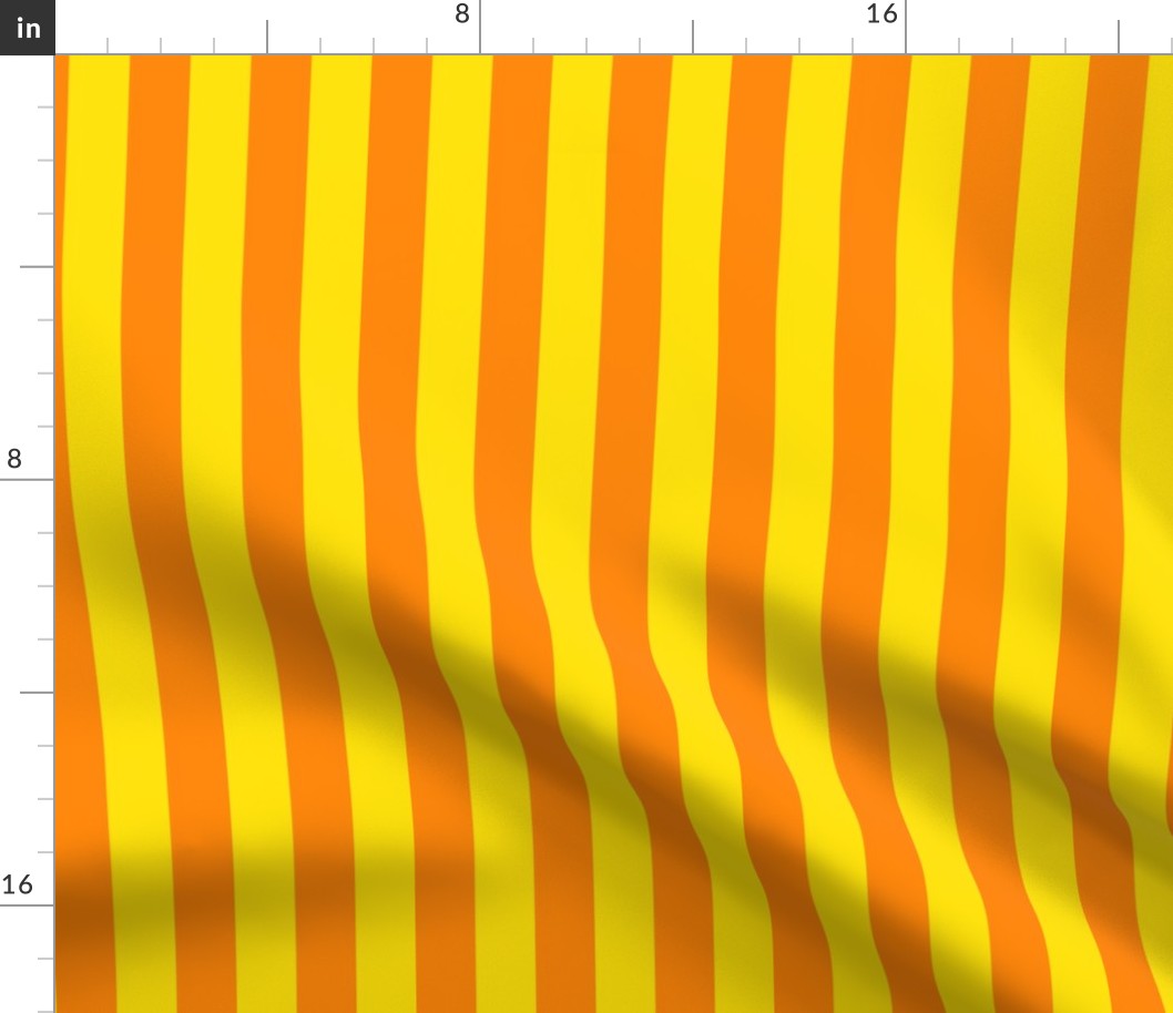 JP36 - Bright Yellow  and Orange  Basic Stripe