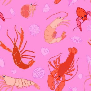 Dance of the Crustaceans in Conch Pink