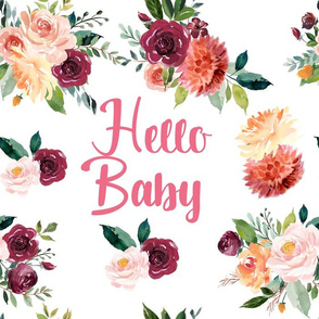 paprika floral hello baby