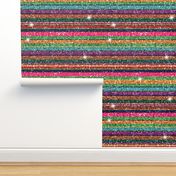 Glitter Serape stripe sparkles