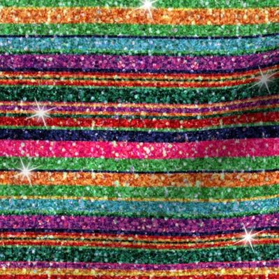 Glitter Serape stripe sparkles